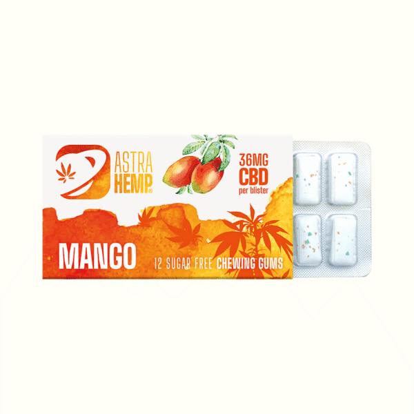 Astra Kender Cannabis rágógumi Mango 36mg CBD