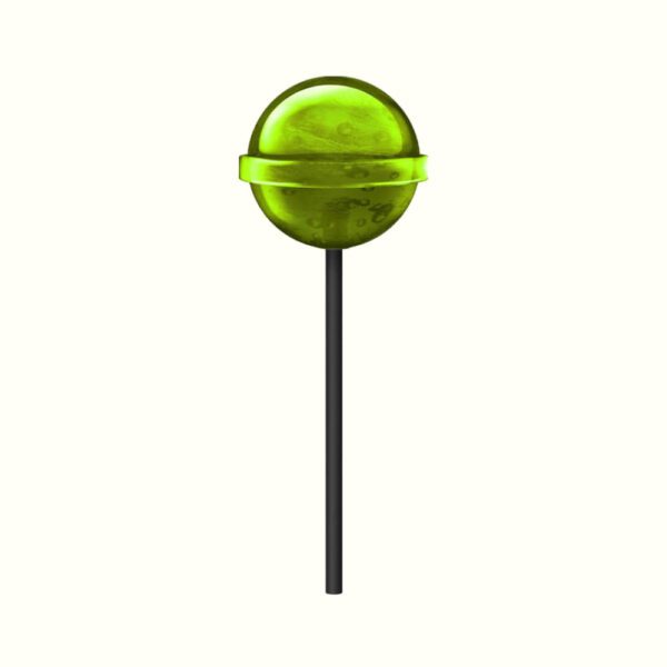 Alternative view of Bubbly Billy Buds Lollipops Kyslé jablko 10mg CBD 1ks