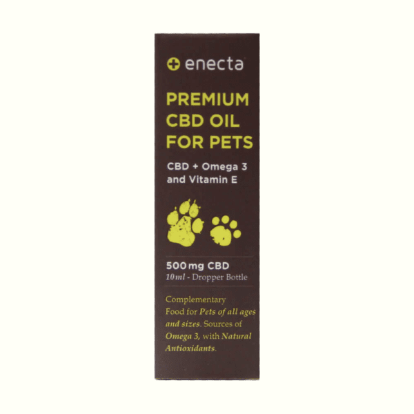 Alternative view of Enecta 5% 500mg CBD Oil for Pets with Omega 3 and Vitamin E (10ml)