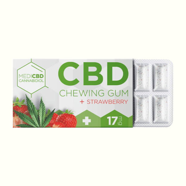 MediCBD CBD Strawberry Cannabis Chewing Gums