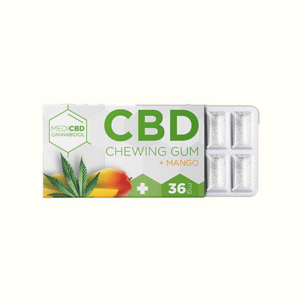MediCBD Cannabis Chewingums Mango 36mg CBD