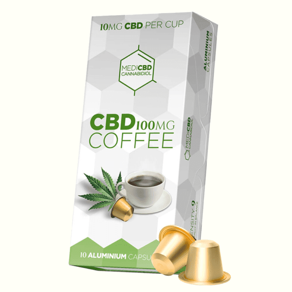 MediCBD Coffee Capsules compatible Nespresso with 100mg CBD